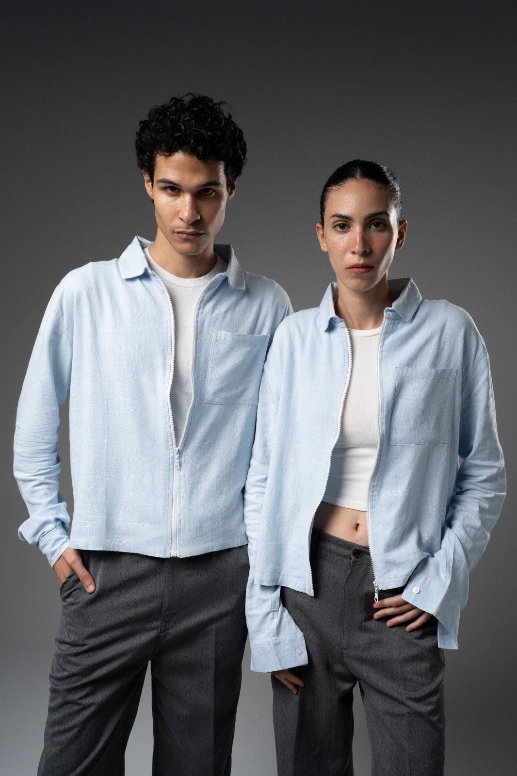 SKYLINE CROPPED ZIB SHIRT